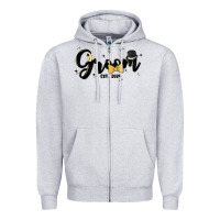 Heather Grey groom Zipper Hoodie - MaliasSmallBusiness