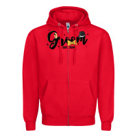 Red groom Zipper Hoodie - MaliasSmallBusiness