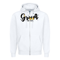 White groom Zipper Hoodie - MaliasSmallBusiness
