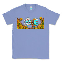 Colony Blue western love nurse sunflower libbey cu Classic Tee - BundleAndBundleShop