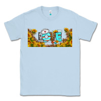 Dusty Blue western love nurse sunflower libbey cu Classic Tee - BundleAndBundleShop