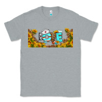 Heather Grey western love nurse sunflower libbey cu Classic Tee - BundleAndBundleShop