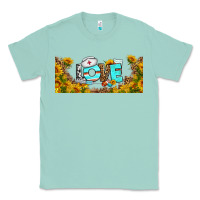 Seafoam western love nurse sunflower libbey cu Classic Tee - BundleAndBundleShop