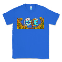 True Royal western love nurse sunflower libbey cu Classic Tee - BundleAndBundleShop