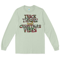 Matcha thick thighs and Christmas vibes Long Sleeve Tee - AdoDesignShop