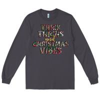 Smoke thick thighs and Christmas vibes Long Sleeve Tee - AdoDesignShop