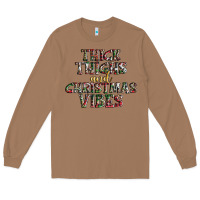 Toasted Coconut thick thighs and Christmas vibes Long Sleeve Tee - AdoDesignShop