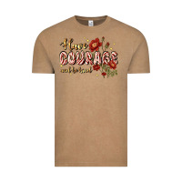 Vintage Coffee have courage and be kind Vintage Tee - JahusDesignShop