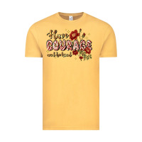Vintage Mustard have courage and be kind Vintage Tee - JahusDesignShop