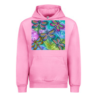 Fuchsia Pink dragonflies Urban Hoodie - TumblerDesignByShophia