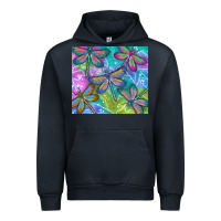 Navy dragonflies Urban Hoodie - TumblerDesignByShophia