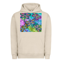 Pigment French Oak dragonflies Urban Hoodie - TumblerDesignByShophia