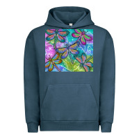 Pigment Midnight Navy dragonflies Urban Hoodie - TumblerDesignByShophia