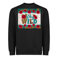 Black stay wild Heavyweight Sweatshirt - HRA Design Shop