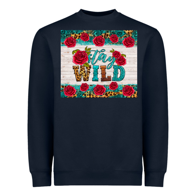 Stay Wild Heavyweight Sweatshirt by HRA Design Shop | Teevron