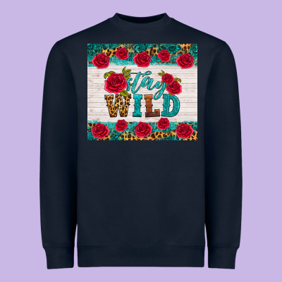 Stay Wild Heavyweight Sweatshirt Designed By Hra Design Shop
