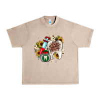 French Oak Christmas dental sunflower Urban Heavy Tee - JahusDesignShop