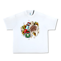 White Christmas dental sunflower Urban Heavy Tee - JahusDesignShop