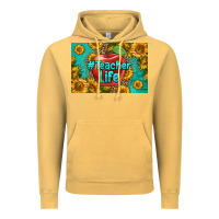 Vintage Mustard teacher life skinny metal can holder Vintage Hoodie - HRA Design Shop