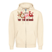Tis The Season Baseball Zipper Hoodie | Teevron