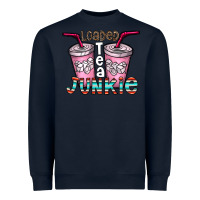 Navy loaded tea junkie Heavyweight Sweatshirt - CowhideDigitalArt