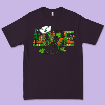 Premium Tee st patricks day love nurse