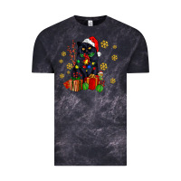 Cloud Black black cat meowy christmas Vintage Tee - AdoDesignShop