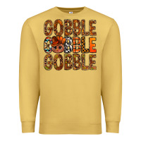 Antique Gold western gobble with turkey bbs Premium Sweatshirt - BundleAndBundleShop