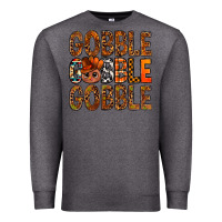 Charcoal Heather western gobble with turkey bbs Premium Sweatshirt - BundleAndBundleShop