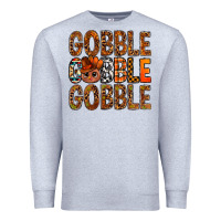 Heather Grey western gobble with turkey bbs Premium Sweatshirt - BundleAndBundleShop