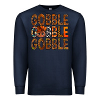 Navy western gobble with turkey bbs Premium Sweatshirt - BundleAndBundleShop
