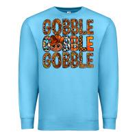 Ocean Blue western gobble with turkey bbs Premium Sweatshirt - BundleAndBundleShop