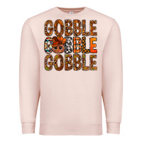Pale Pink western gobble with turkey bbs Premium Sweatshirt - BundleAndBundleShop