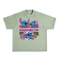 Oil Green preview flower stitch kindergarten Urban Heavy Tee - AdoDesignShop