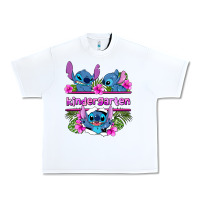 White preview flower stitch kindergarten Urban Heavy Tee - AdoDesignShop