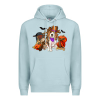 Blue Mist Halloween beagle dog Premium Hoodie - RanaPortraitStore