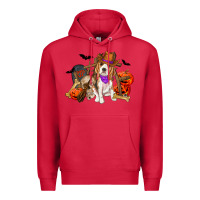 Cardinal Halloween beagle dog Premium Hoodie - RanaPortraitStore