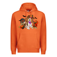 Carrot Halloween beagle dog Premium Hoodie - RanaPortraitStore