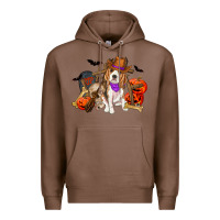 Chestnut Halloween beagle dog Premium Hoodie - RanaPortraitStore