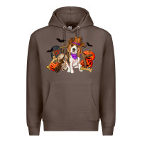 Coffee Halloween beagle dog Premium Hoodie - RanaPortraitStore