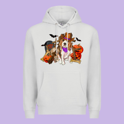 Halloween Beagle Dog Premium Hoodie Designed By Ranaportraitstore