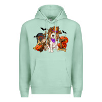 Seafoam Halloween beagle dog Premium Hoodie - RanaPortraitStore