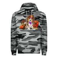 Slate Camo Halloween beagle dog Premium Hoodie - RanaPortraitStore