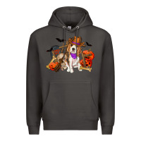Smoke Halloween beagle dog Premium Hoodie - RanaPortraitStore