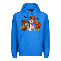 True Royal Halloween beagle dog Premium Hoodie - RanaPortraitStore