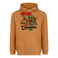 Meerkat rockin around the christmas tree Heavyweight Hoodie - MaliasSmallBusiness