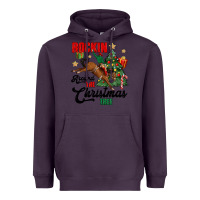 Plum rockin around the christmas tree Heavyweight Hoodie - MaliasSmallBusiness