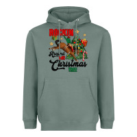 Sage rockin around the christmas tree Heavyweight Hoodie - MaliasSmallBusiness