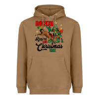 Toasted Coconut rockin around the christmas tree Heavyweight Hoodie - MaliasSmallBusiness