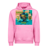 Fuchsia Pink wıshın i was fıshın Urban Hoodie - TumblerDesignByShophia